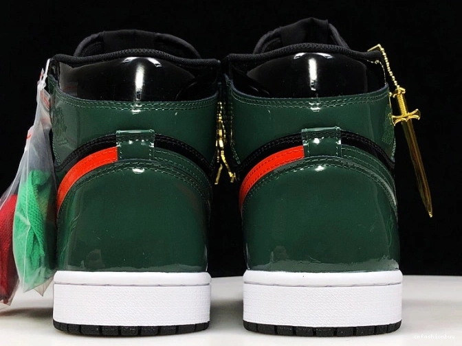 Team 1 OG Black Jordan Air AV3905-038 x SoleFly Orange-Fir Retro High 1011
